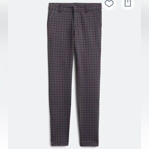 Kut From The Kloth Diana Slim Straight Plaid Pant 8P